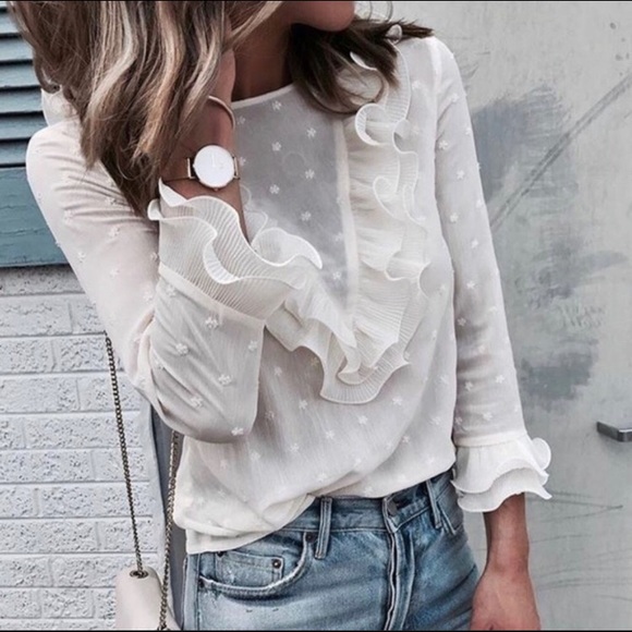 Tops - 🎉HP🎉 1 LEFT! Final Price! Sheer Blouse